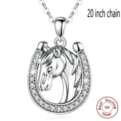 Sterling Silver Horse Necklace