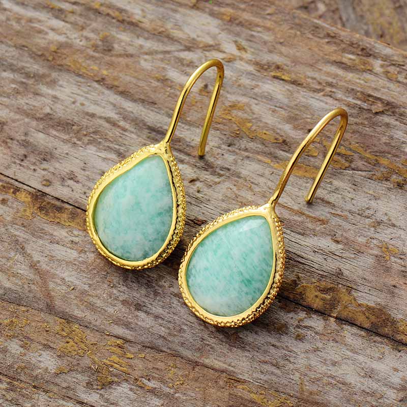 Peaceful Goddess Amazonite Earrings