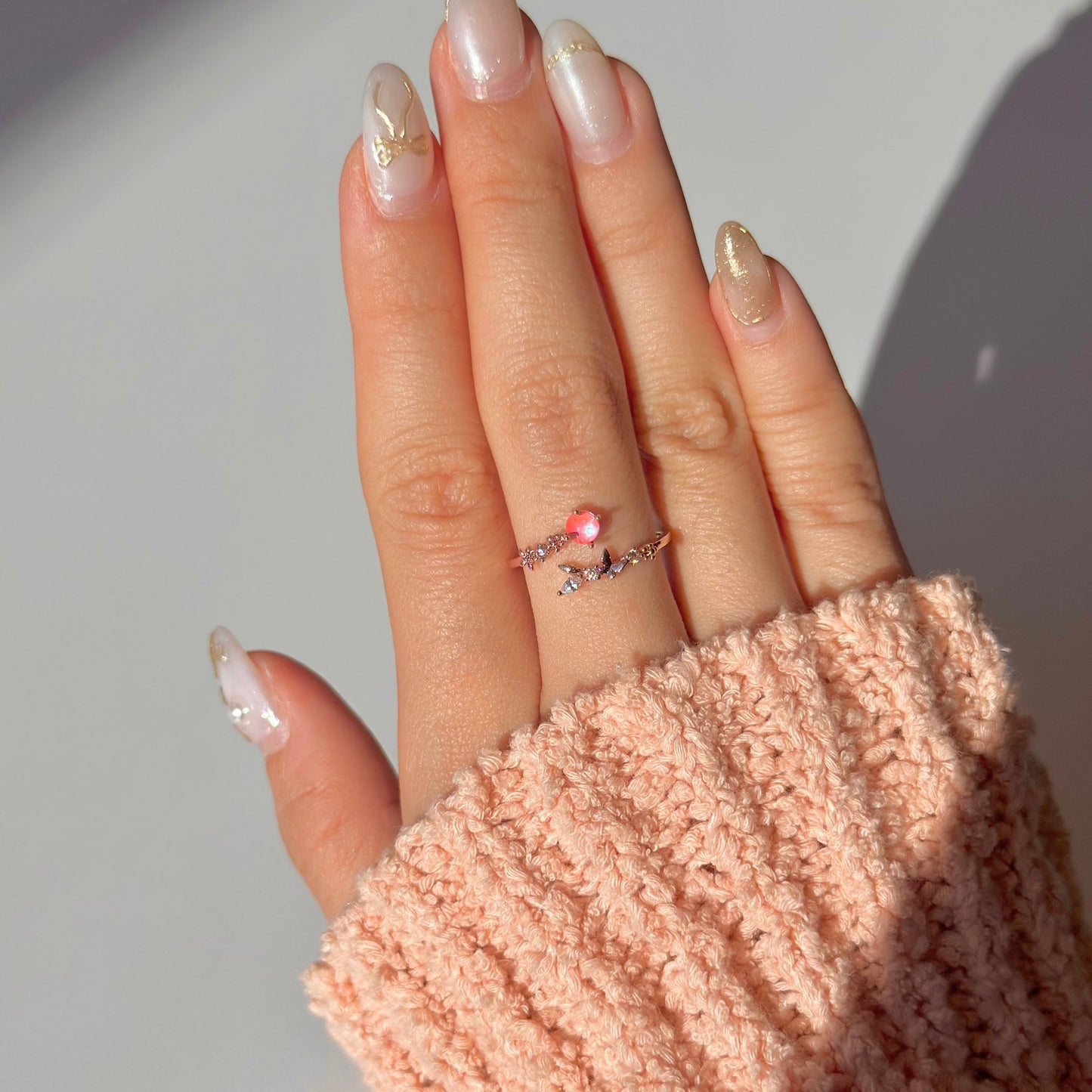 [] Butterfly Aurora Ring