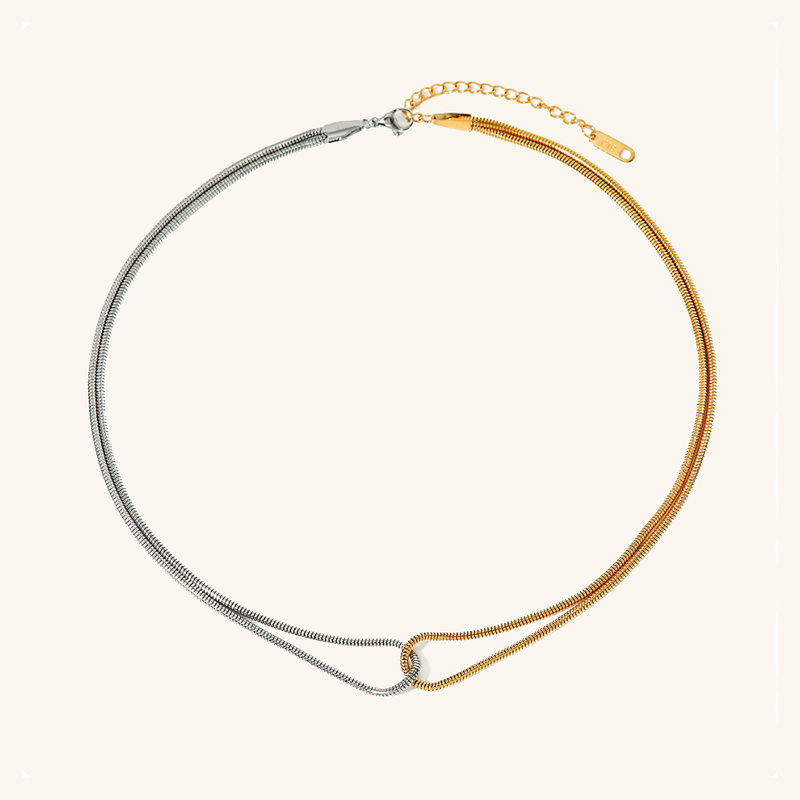 Liora Two-tone Twist Necklace