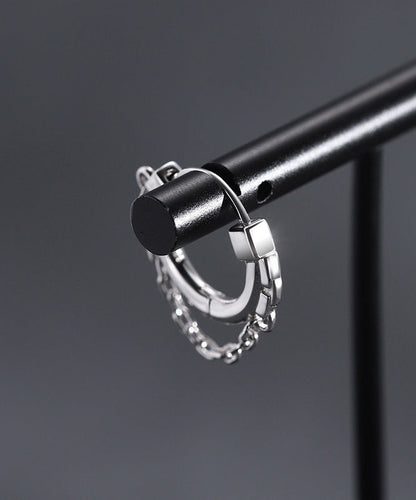 Silk Stainless Steel Hoop Earrings