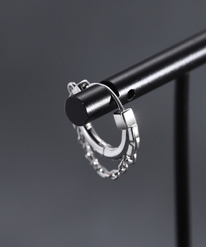 Silk Stainless Steel Hoop Earrings