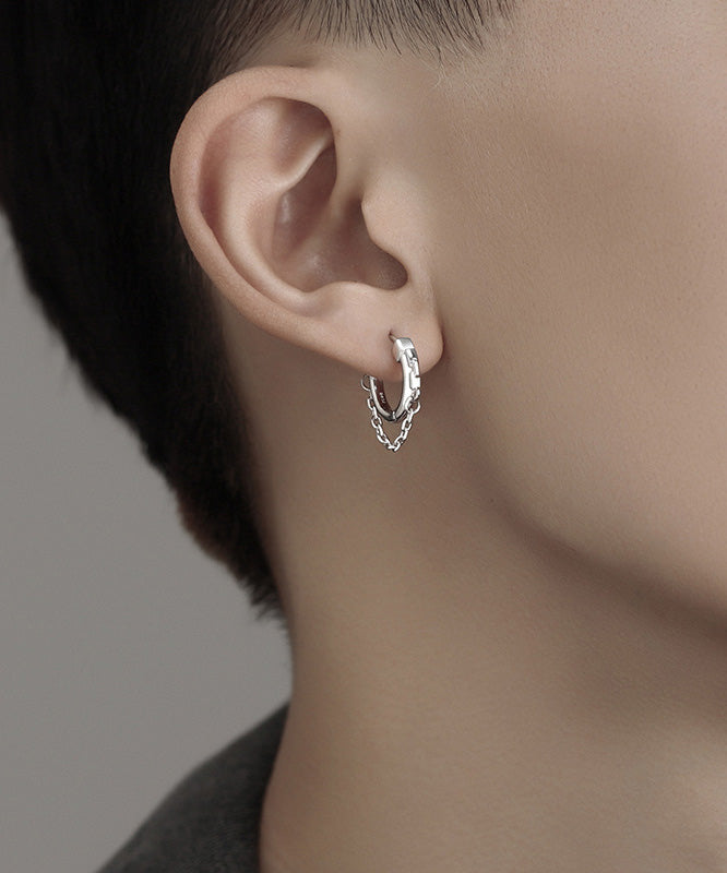 Silk Stainless Steel Hoop Earrings