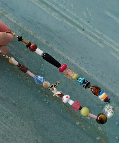 Modern Handmade Weaving Beading Gratuated Bead Necklace Qj018