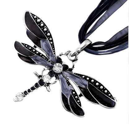 Mystic Crystal Dragonfly Necklace