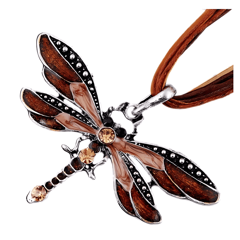 Mystic Crystal Dragonfly Necklace