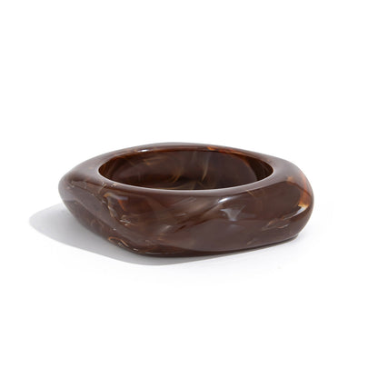 Maryn Asymmetrical Smudged Resin Bangle