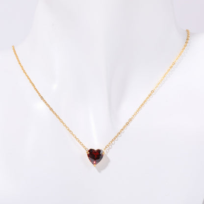 Maryella Birthstone Love Necklace