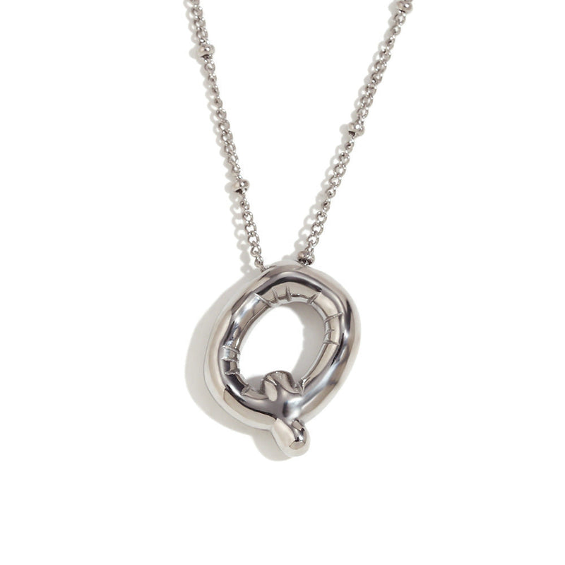 Aiyanah Glossy Bubble Letter Necklace