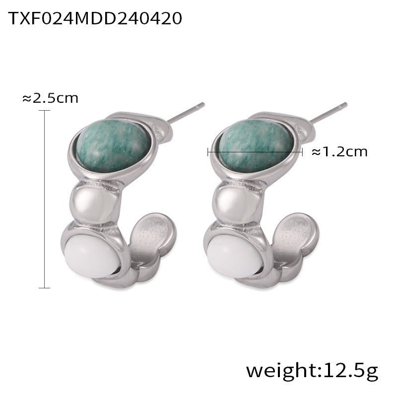 Zo Oval Stone Jewelry Set