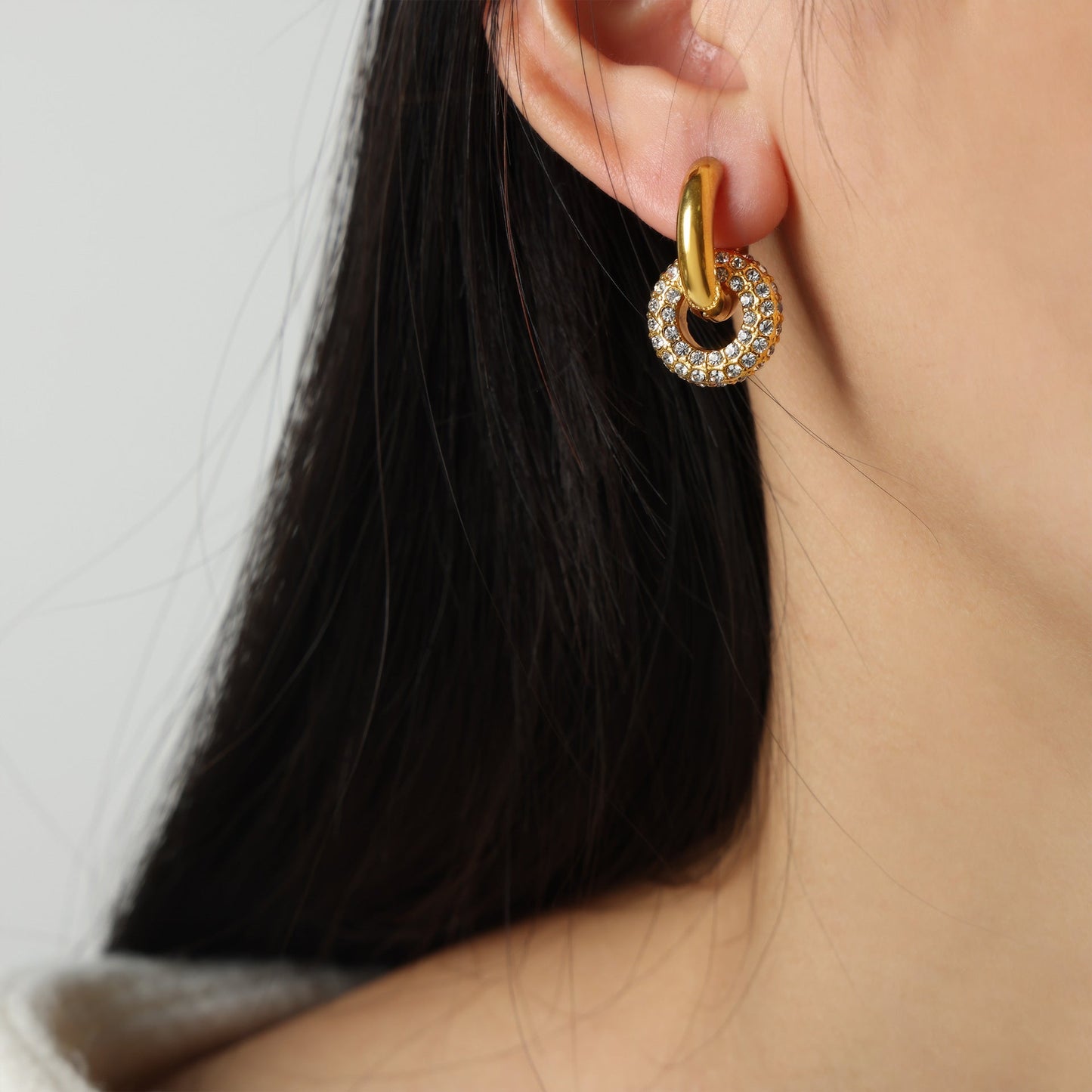 Wrenley Detachable Diamond Earrings