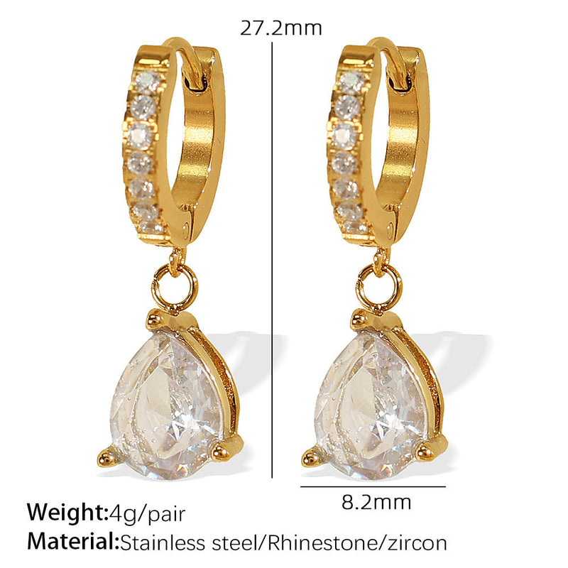 Kasia Zircon Interlocking Hoops