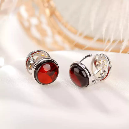 Heidi Garnet Stud Earrings
