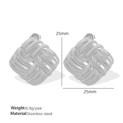 Chelsea Twist Square Earrings