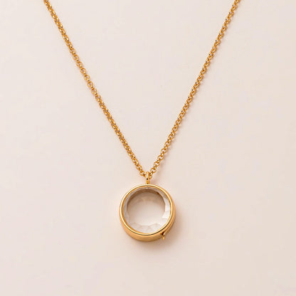 Floating Charm Locket Necklace and Mini Charms
