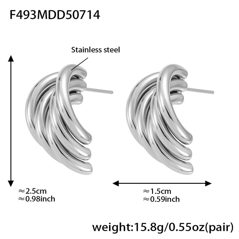 Emmelia Irregular Geometric Earrings