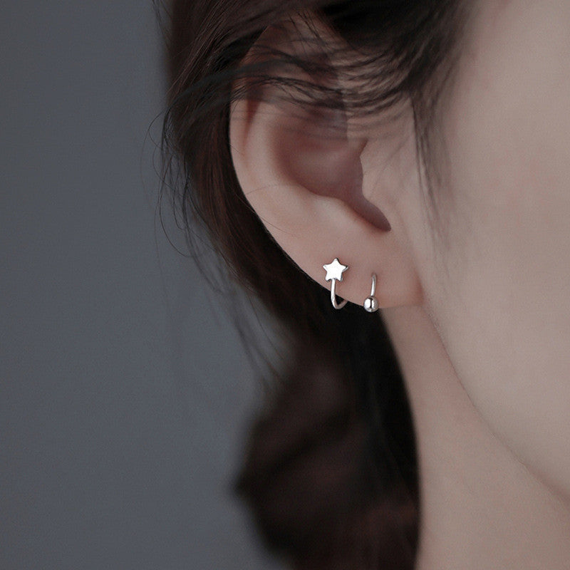 Karra Star Heart Cartilage Studs