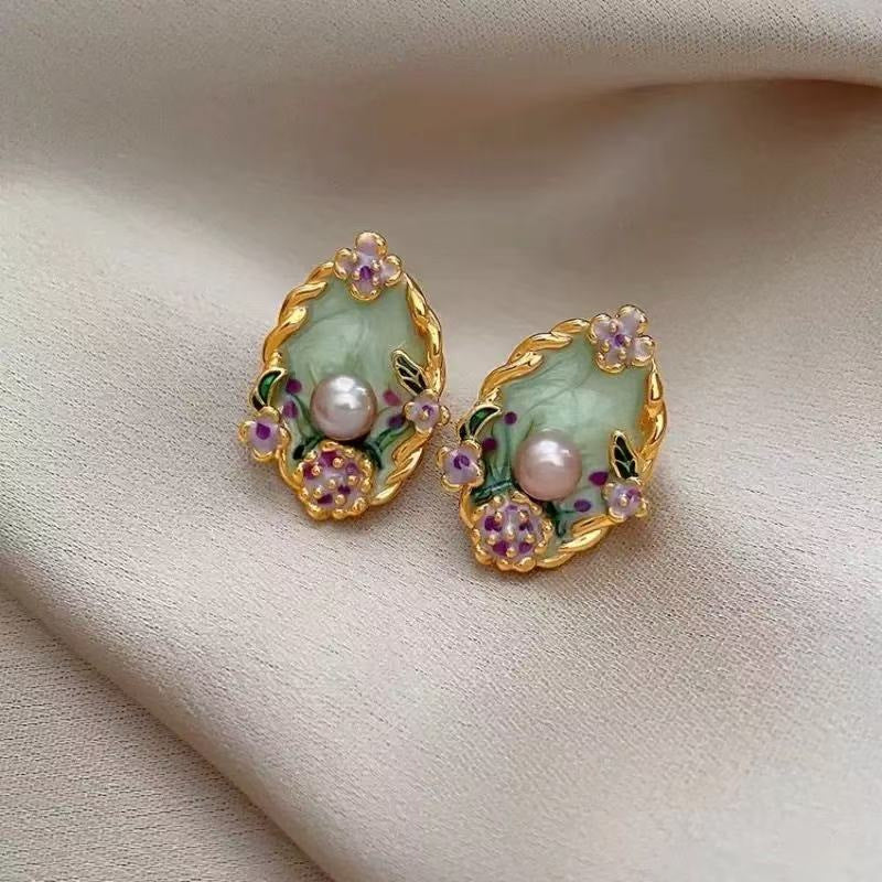 Brennan Baroque Pearl Stud Earrings