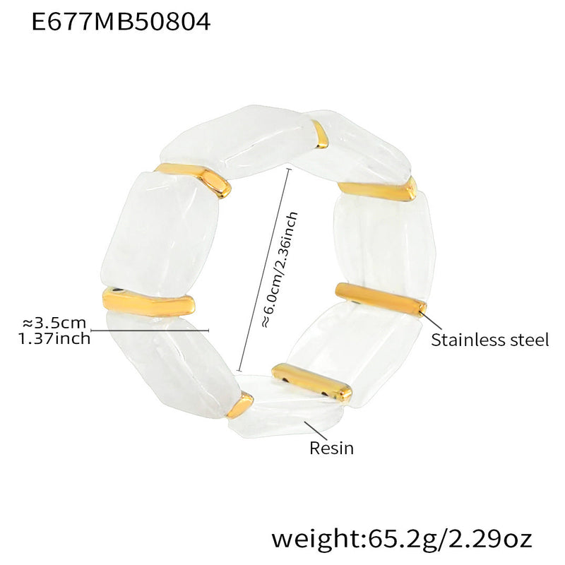 Alianny Irregular Resin Bracelet
