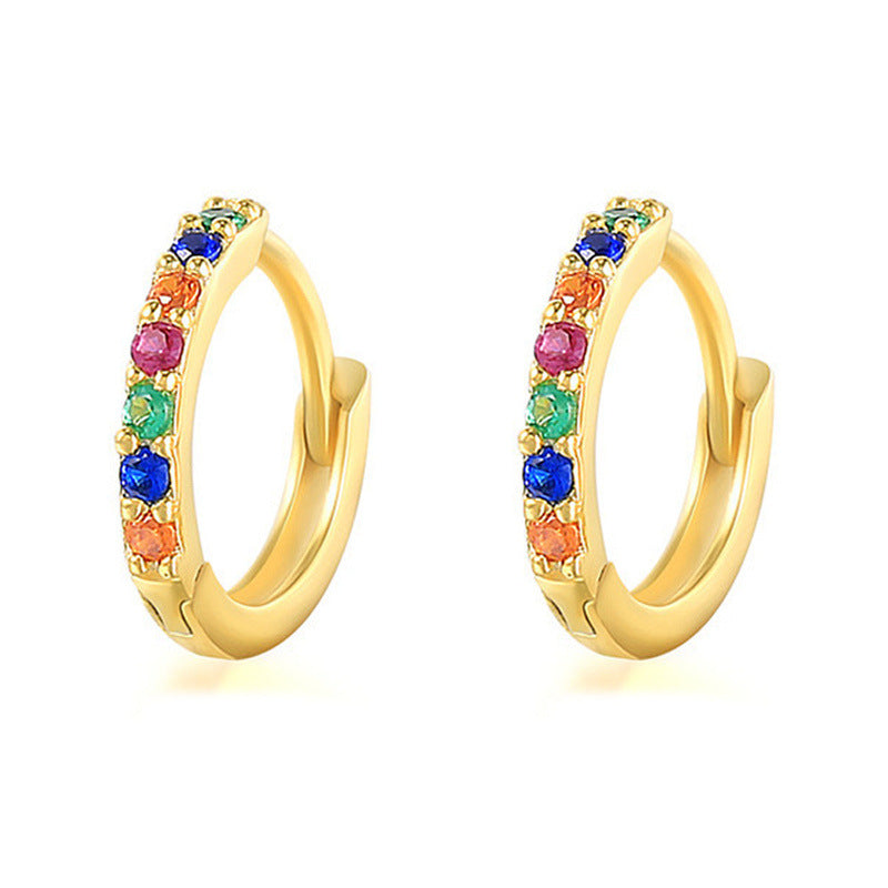 Jaymie Paved Huggie Hoops