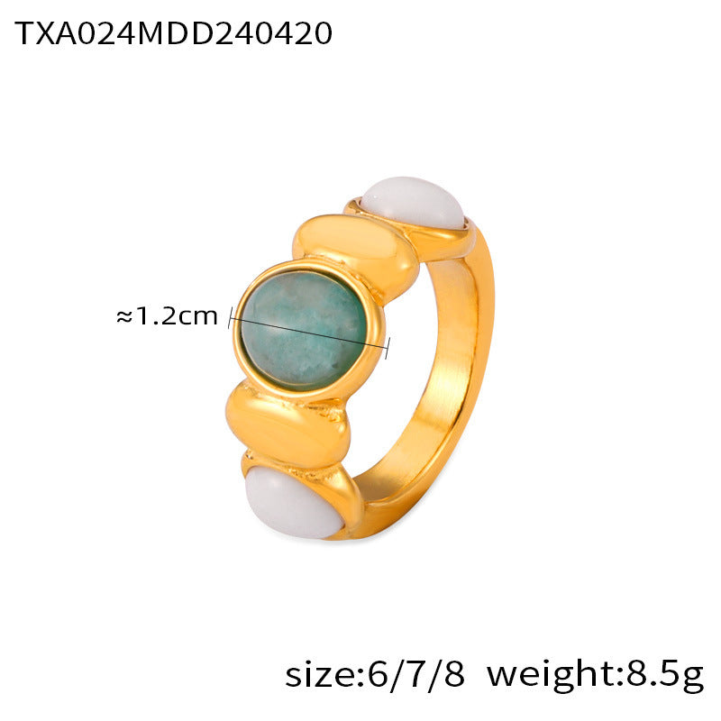 Zo Oval Stone Jewelry Set