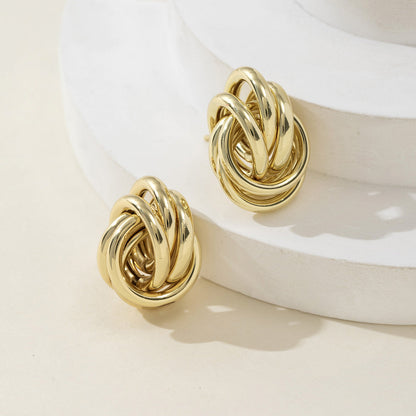 Janel Coiled Metal Earrings