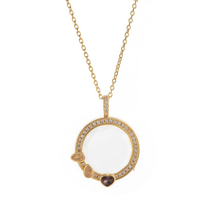 Floating Charm Locket Necklace and Mini Charms