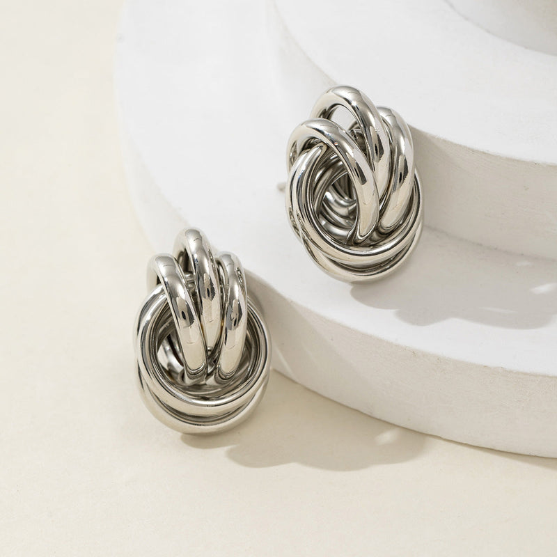 Janel Coiled Metal Earrings