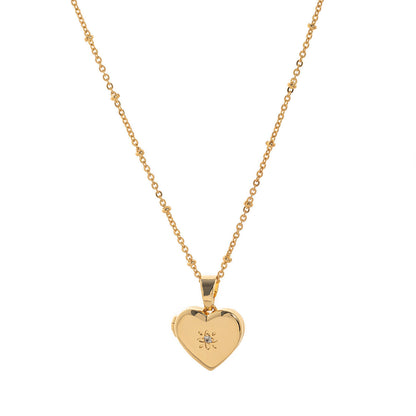 Butterfly Shell Locket Necklace