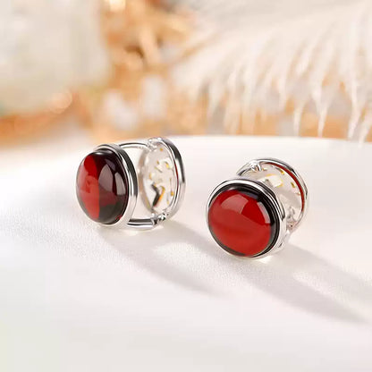 Heidi Garnet Stud Earrings
