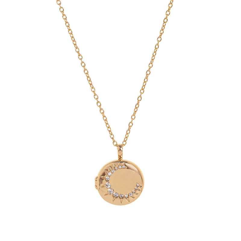 Butterfly Shell Locket Necklace