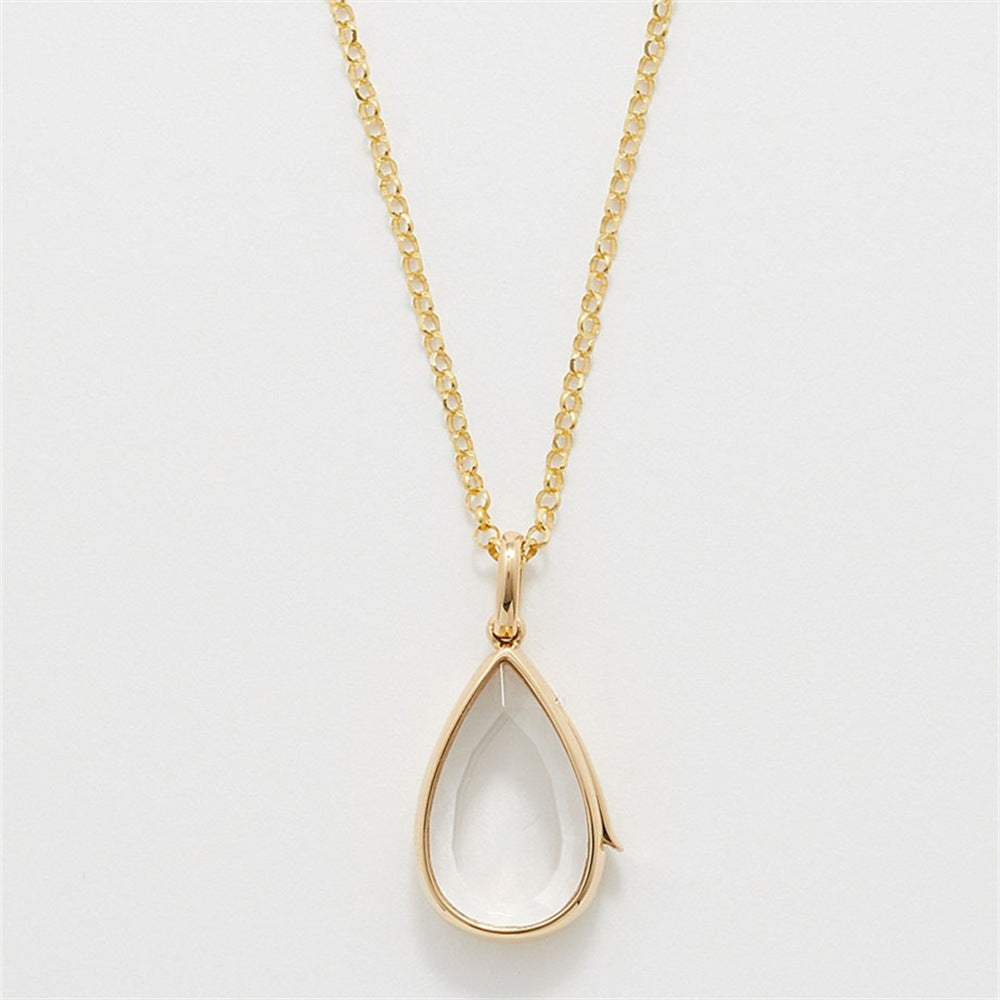 Rosaline Ocean Drop Locket Necklace