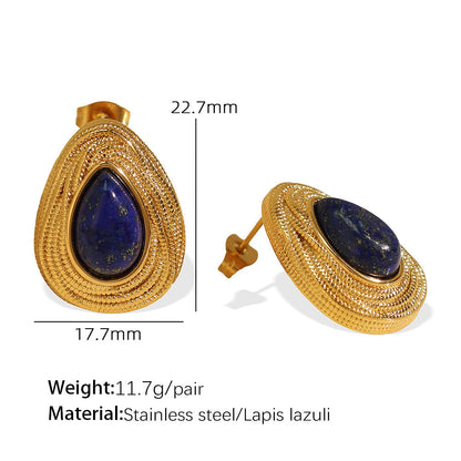 Rhema Gold Tone Stone Set