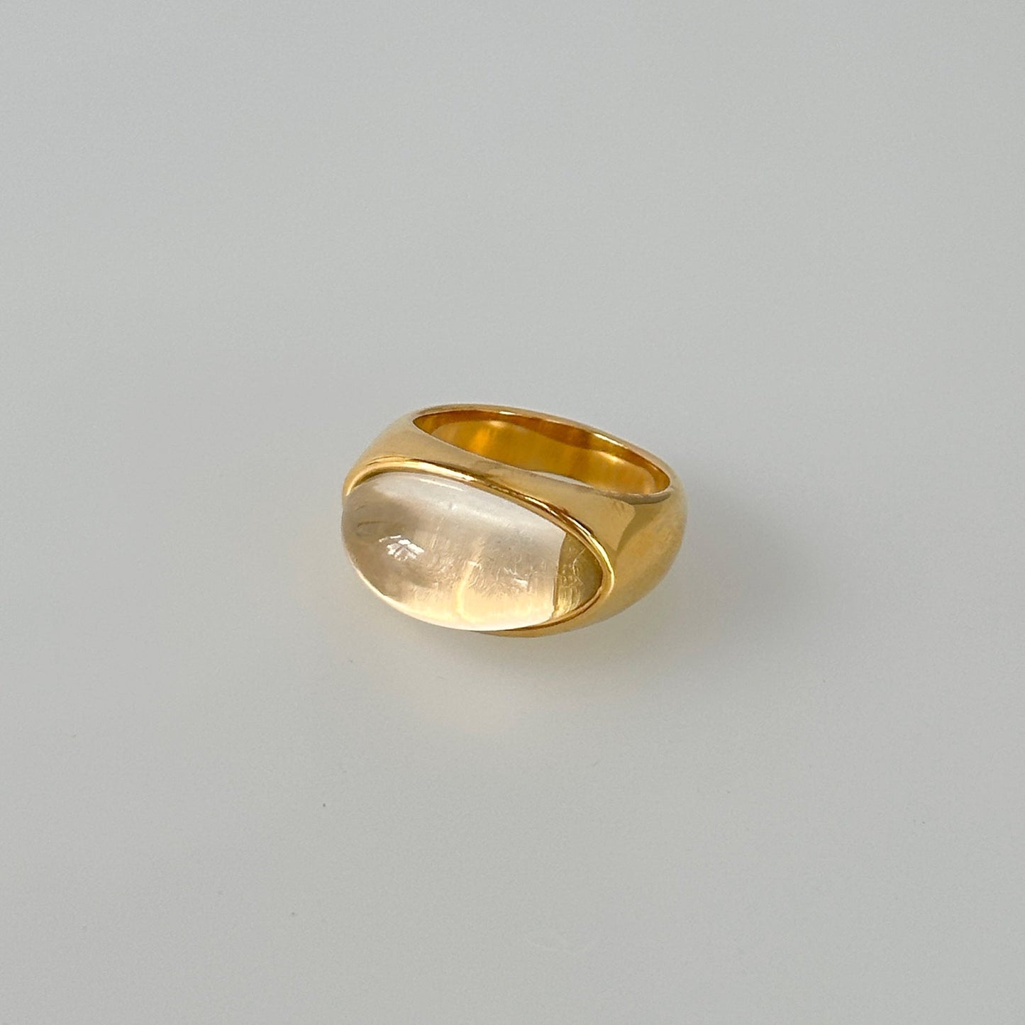 Jamiya Heart Cat Eye Ring