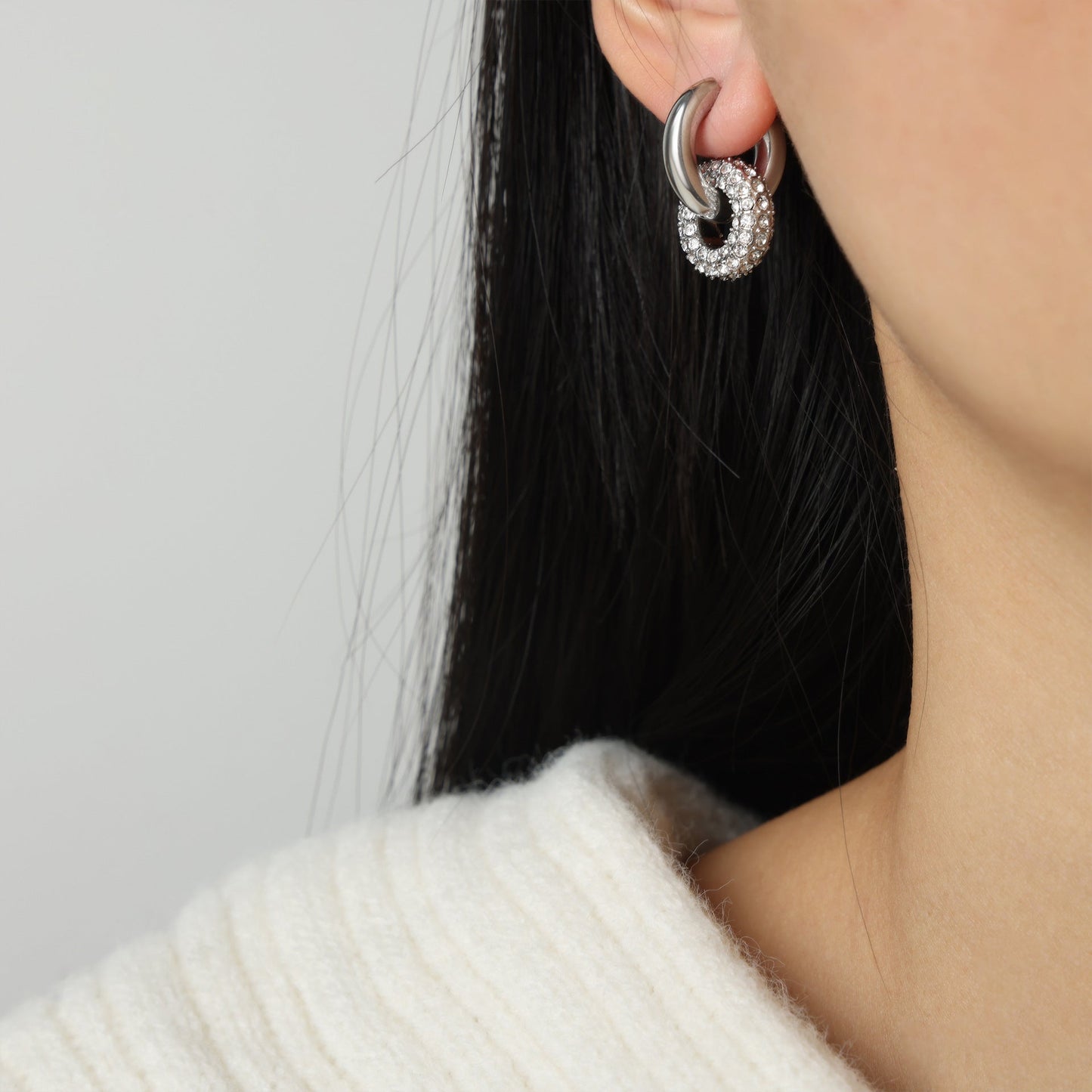 Wrenley Detachable Diamond Earrings