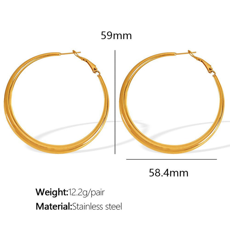 Rivka Statement Hoop Earrings
