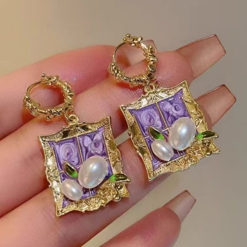 Brennan Baroque Pearl Stud Earrings