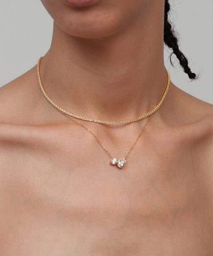 Zaila Double Charm Necklace
