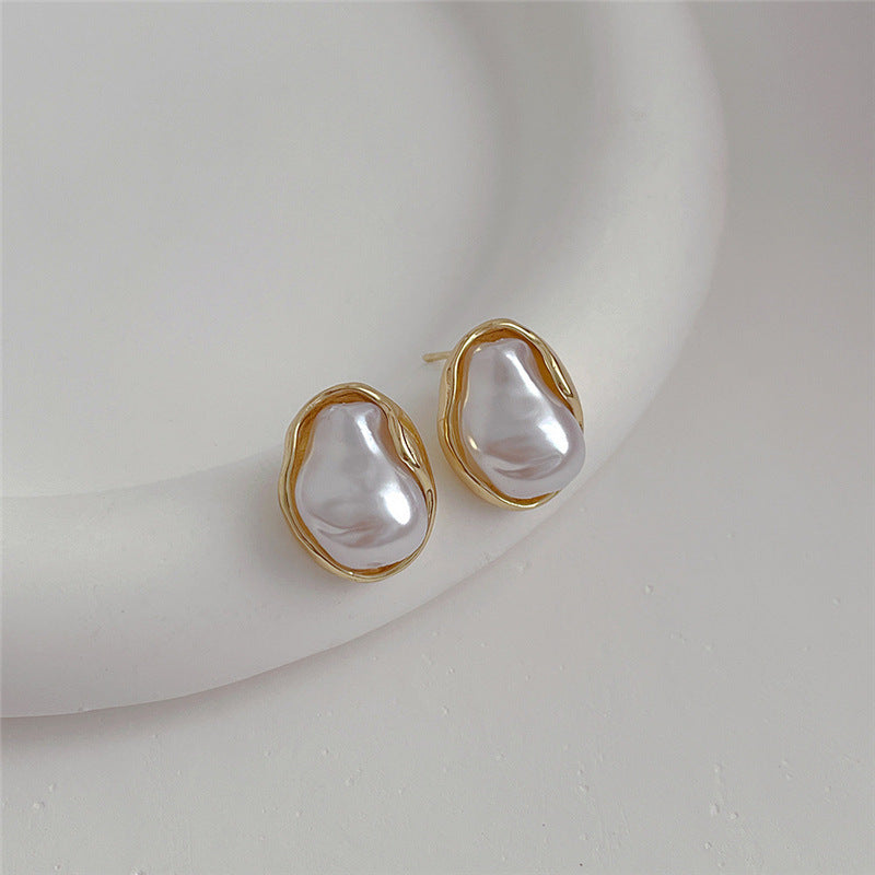 Mairead Irregular Baroque Pearl Earrings