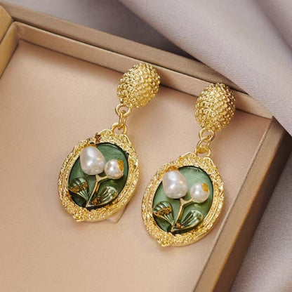Brennan Baroque Pearl Stud Earrings