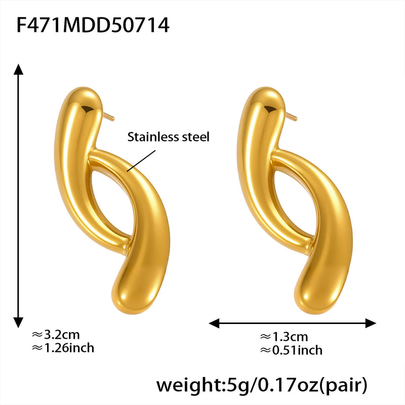 Emmelia Irregular Geometric Earrings