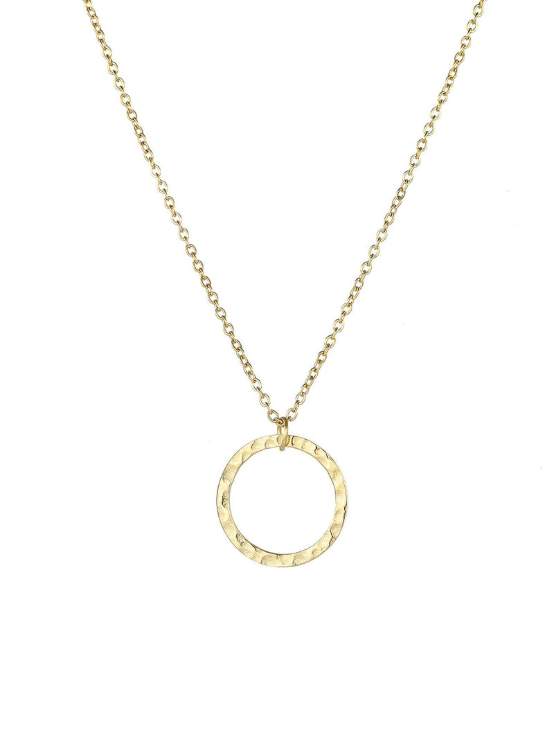 Luxe Organic Open Circle Necklace