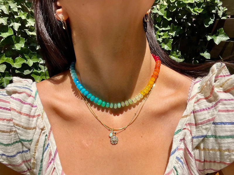 Zara Rainbow Stone Necklace