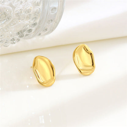 Ellanore Hammered Stud Earrings