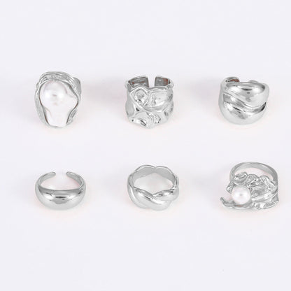 Jadelynn Geometric Ring Set