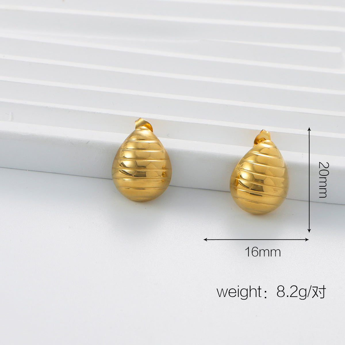 Andrea Geometric Drop Earrings