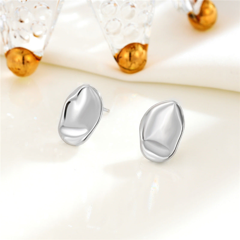 Ellanore Hammered Stud Earrings