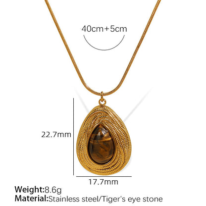 Rhema Gold Tone Stone Set