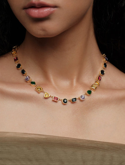 Jiana Multicolor Gemstone Necklace