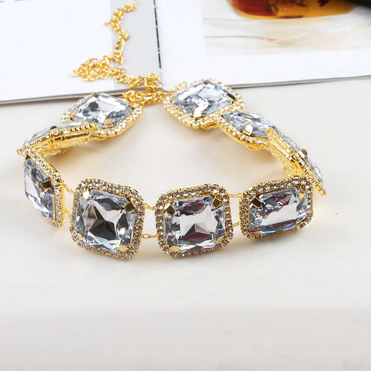 Lila Crystal Choker Necklace